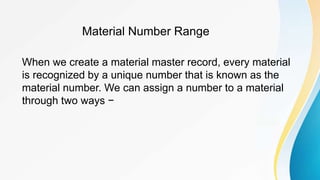 Material Number Example SAP MM - Master Data.pptx