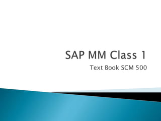 Text Book SCM 500
 