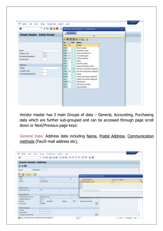 SAP MM Essential Master Data