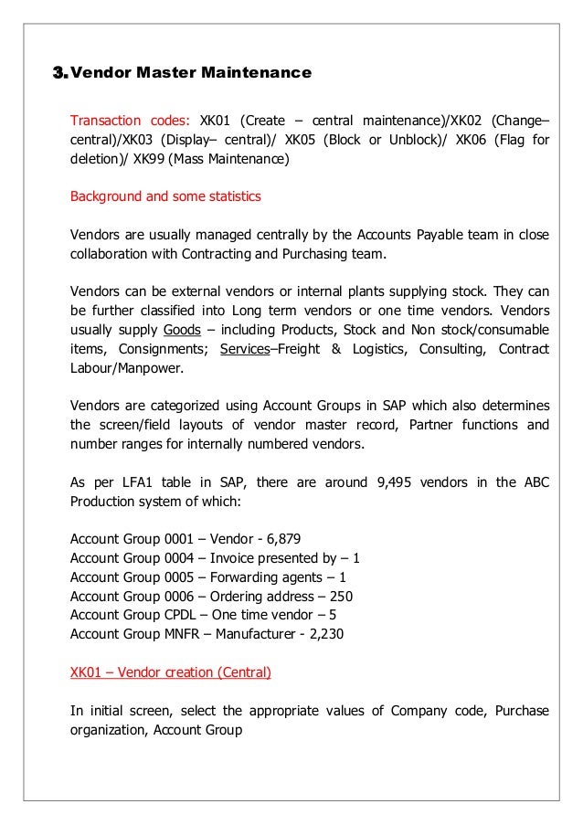 Sap account group table