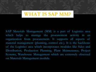 Sap mm ppt | PPTX