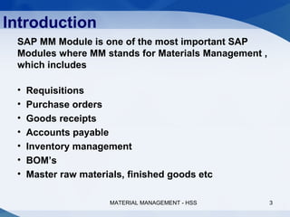 Sap MM Presentation | PPT
