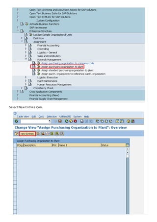 Select New Entries Icon.
 