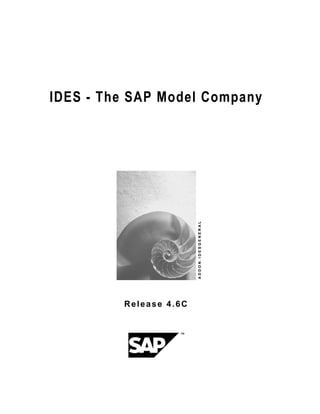IDES - The SAP Model Company
ADDON.IDESGENERAL
Release 4.6C
 