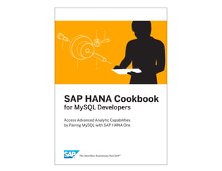 SAP HANA Cookbook
for MySQL Developers
Access Advanced Analytic Capabilities
by Pairing MySQL with SAP HANA One
 