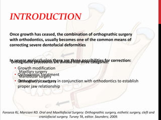 Mandibular osteotomies in orthognathic surgery of Face | PPTX