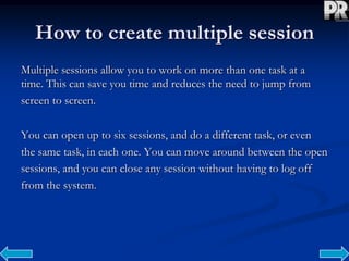 Sap Session Overview Sap navigation | PPTX