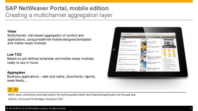 Sap Netweaver Portal Mobile Edition Overview Sap Netweaver Portal Mobile Edition Overview