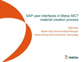 How to make your SAP more usable - user centered user interfaces | PPT