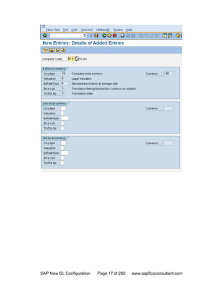 Sap new gl configuration | PDF