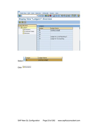 Sap new gl configuration | PDF