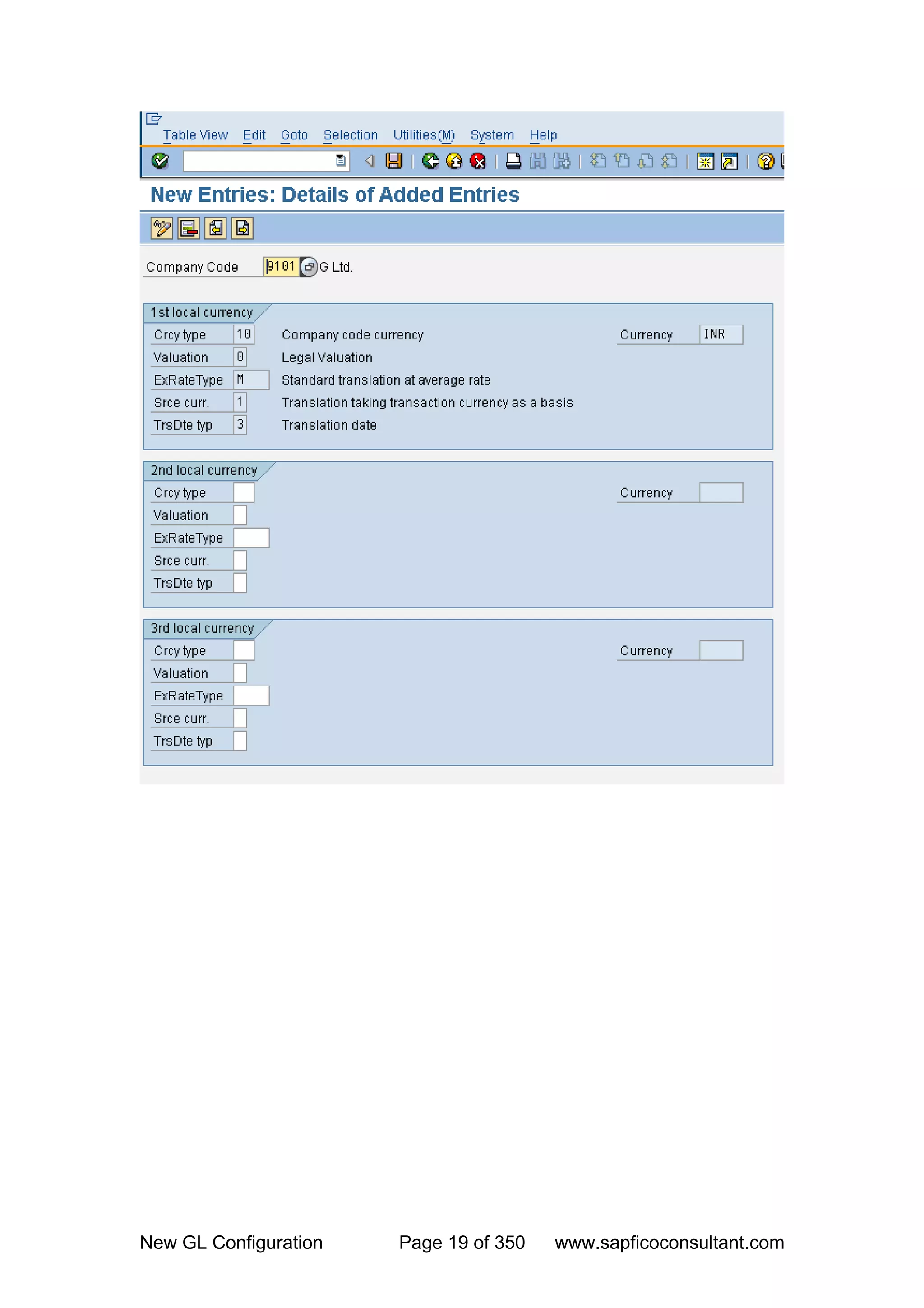 Sap new gl configuration | PDF