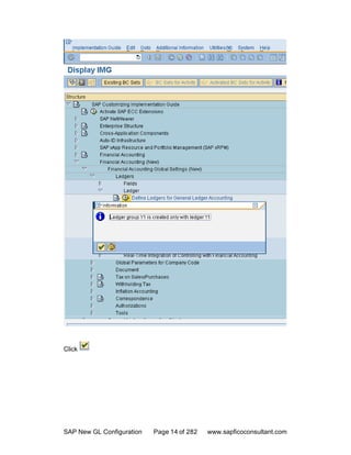 Sap new gl configuration how can you do in ecc | PDF