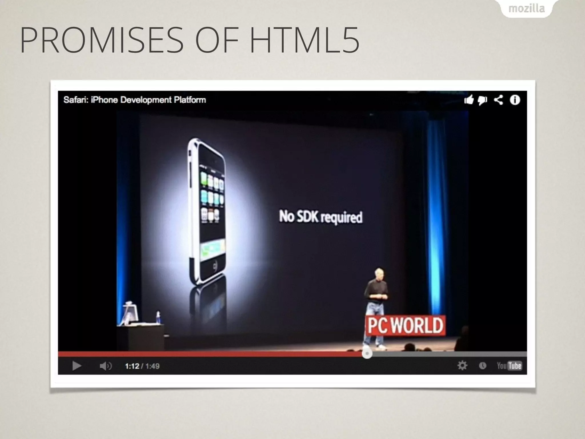 PROMISES OF HTML5
 
