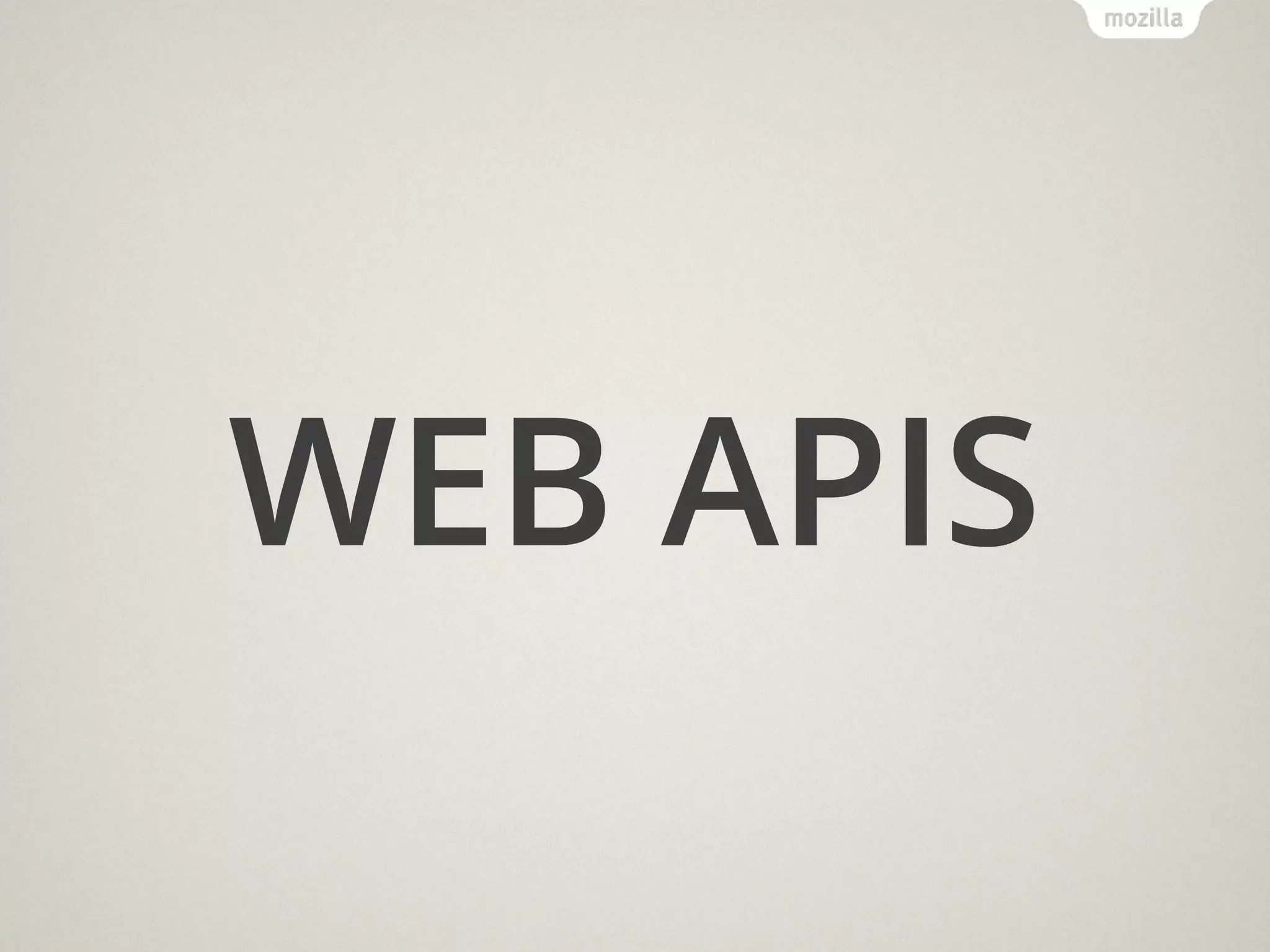 WEB APIS
 