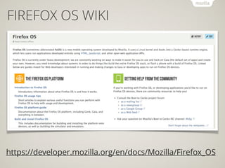 Firefox OS - HTML5 for a truly world-wide-web
