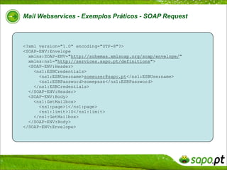 SAPO Mail WebServices