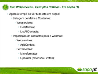 SAPO Mail WebServices