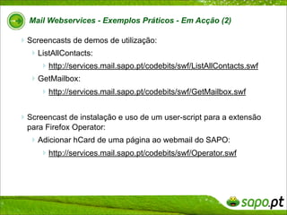SAPO Mail WebServices