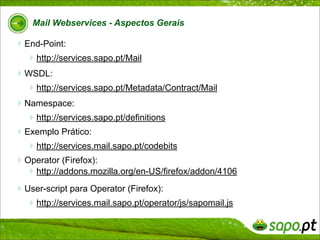 SAPO Mail WebServices