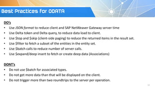Sap Odata Post Json Example SAP ODATA Overview & Guidelines | PDF