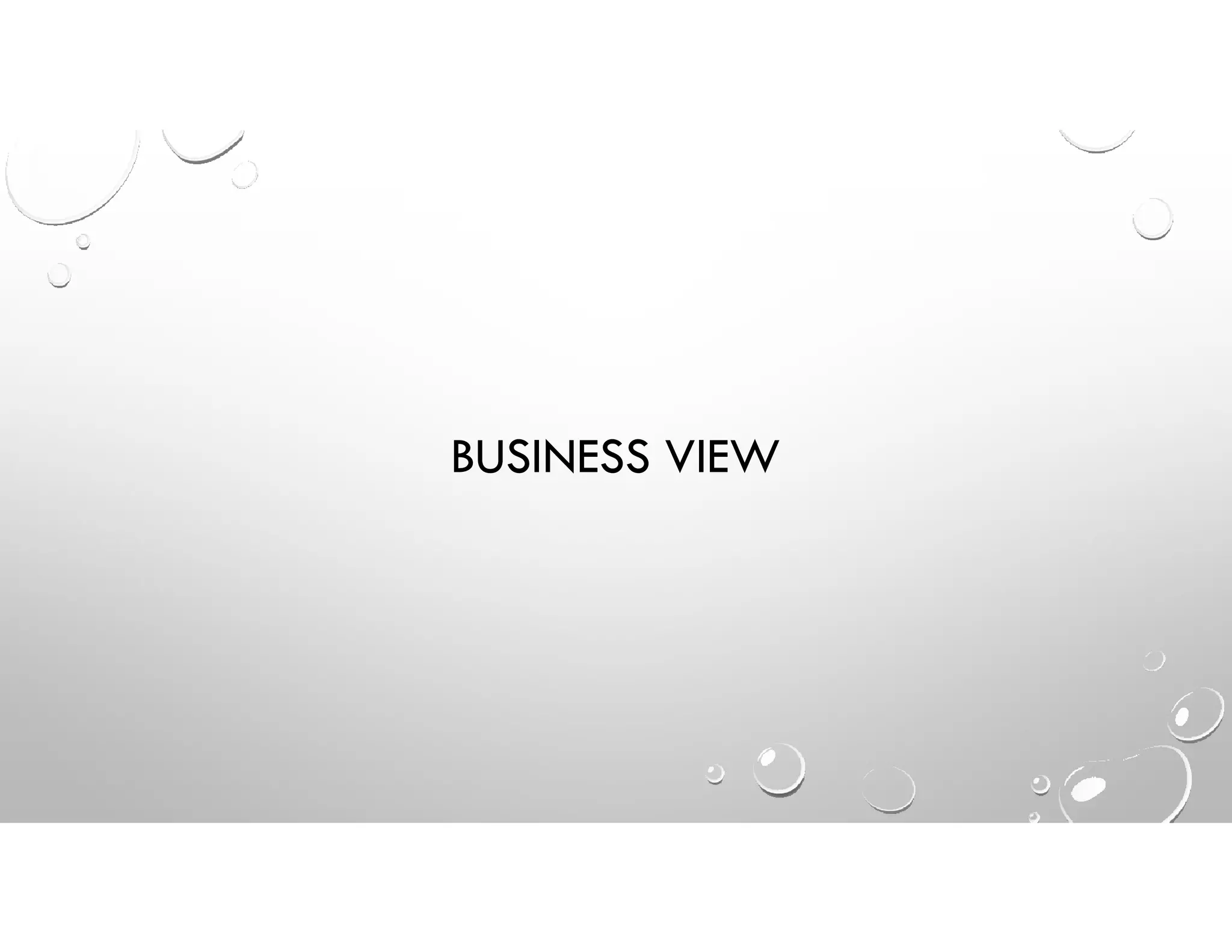 BUSINESS VIEW
 
