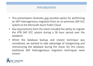 SAP OS/DB Migration using Azure Storage Account | PPT