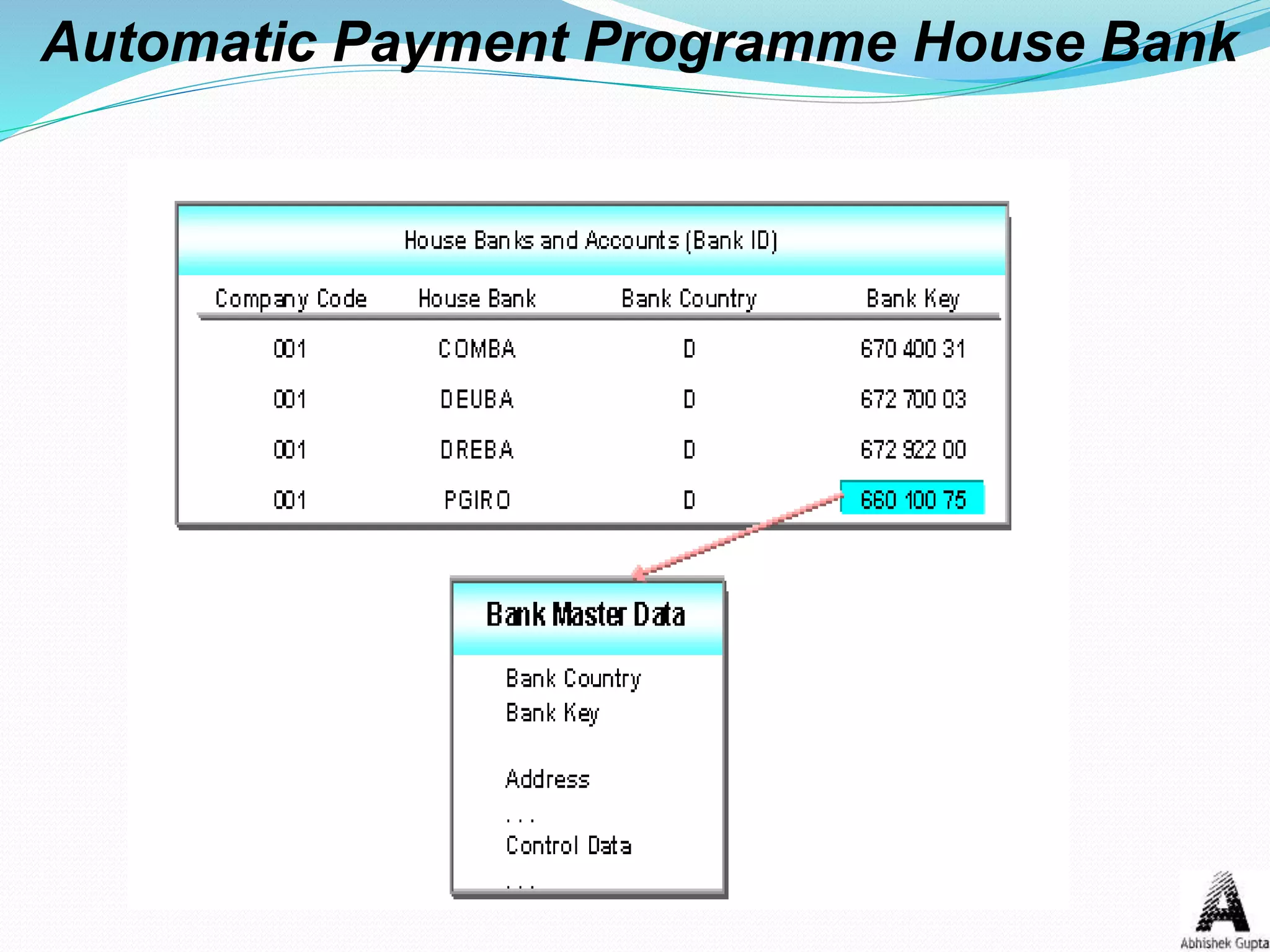 Automatic Payment Programme House Bank
 