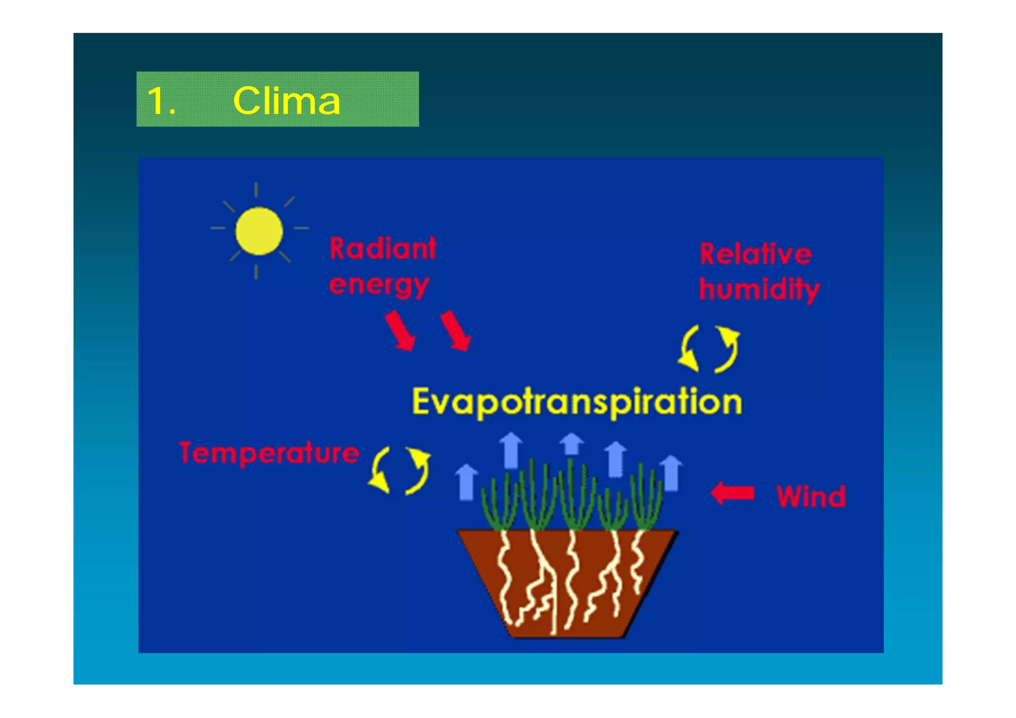 1.   Clima
 