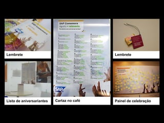 Para todos os colaboradores
Mídia social
 