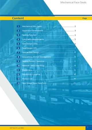 Get Mechanical Face Seals in Pune,India
