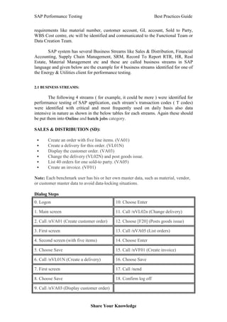 Sap performance testing best practice guidev1 0-130121141448-phpapp02 | PDF