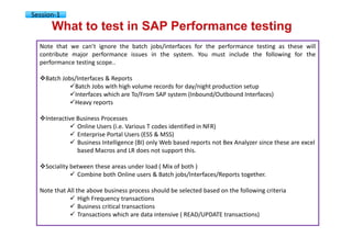 SAP performance testing & engineering courseware v01 | PDF