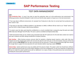 SAP performance testing & engineering courseware v01 | PDF