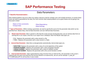 SAP performance testing & engineering courseware v01 | PDF