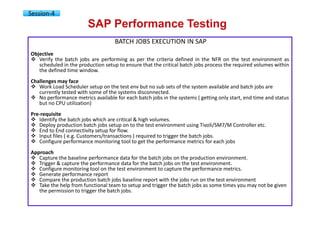 SAP performance testing & engineering courseware v01 | PDF