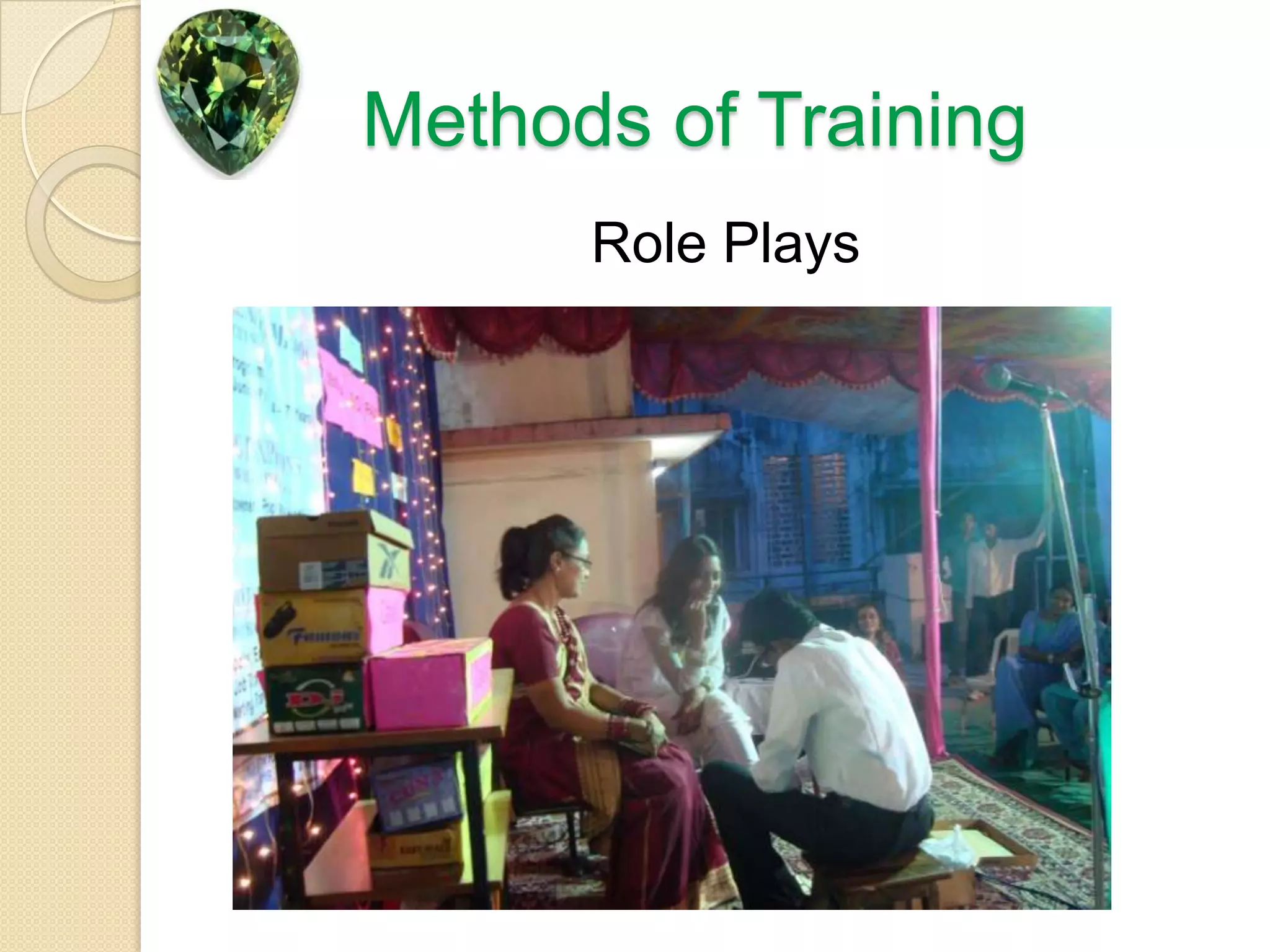 Methods of TrainingRole Plays