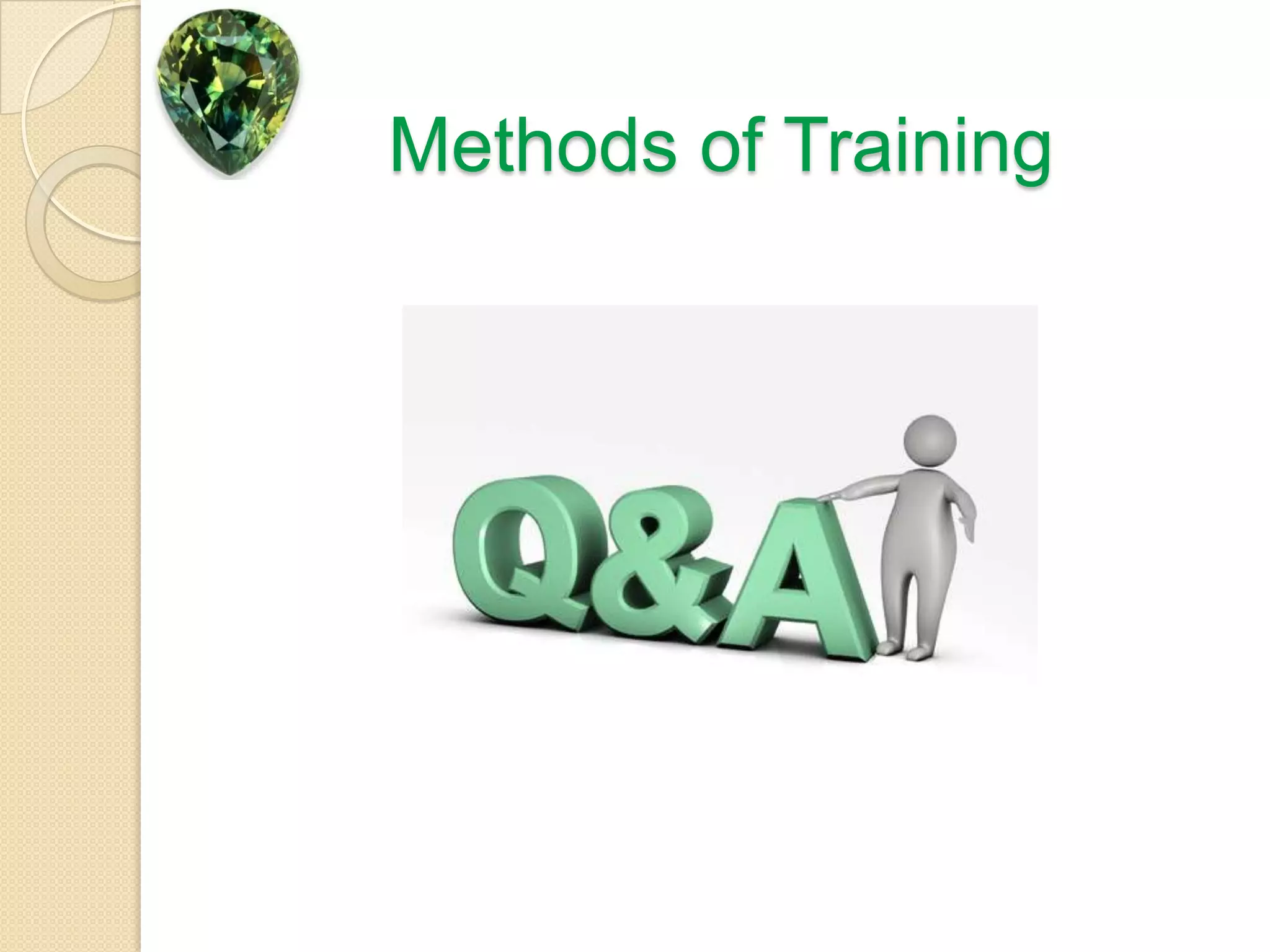 Methods of Training