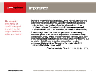 Sapphire Rishel Improve Supply Chain Efficiency With Vendor Managed ...