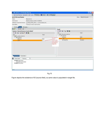 Fig.10
Figure depicts the existence of ID (source field), so same value is populated in target file.
 