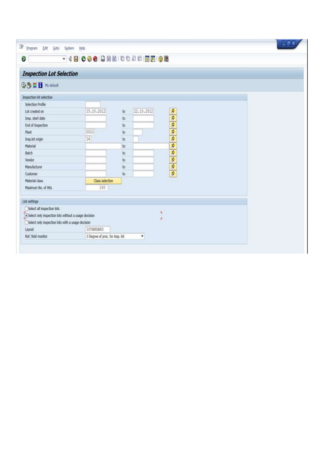 SAP PM Test Equipment Management/Calibration process