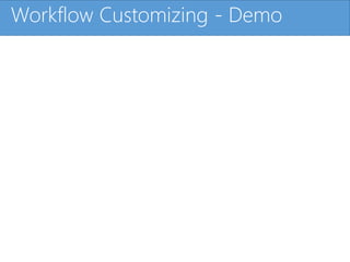 Click to edit Master title styleWorkflow Customizing - Demo
 