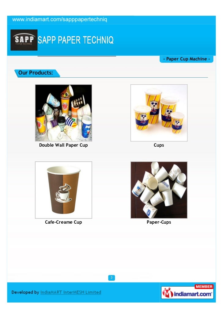 SAPP Paper Techniq, Coimbatore, Paper Cup Machine