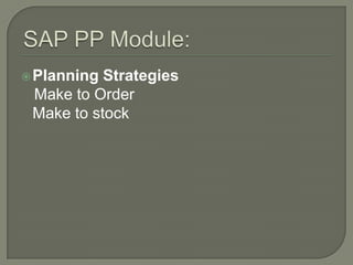 Sap pp online training | PPTX