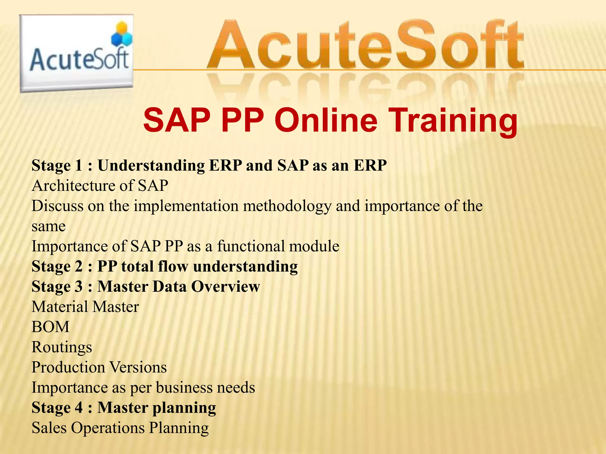 Sap pp online training | PPSX