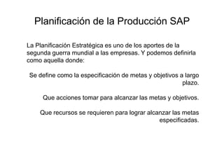 Sap pp parte1 | PPTX