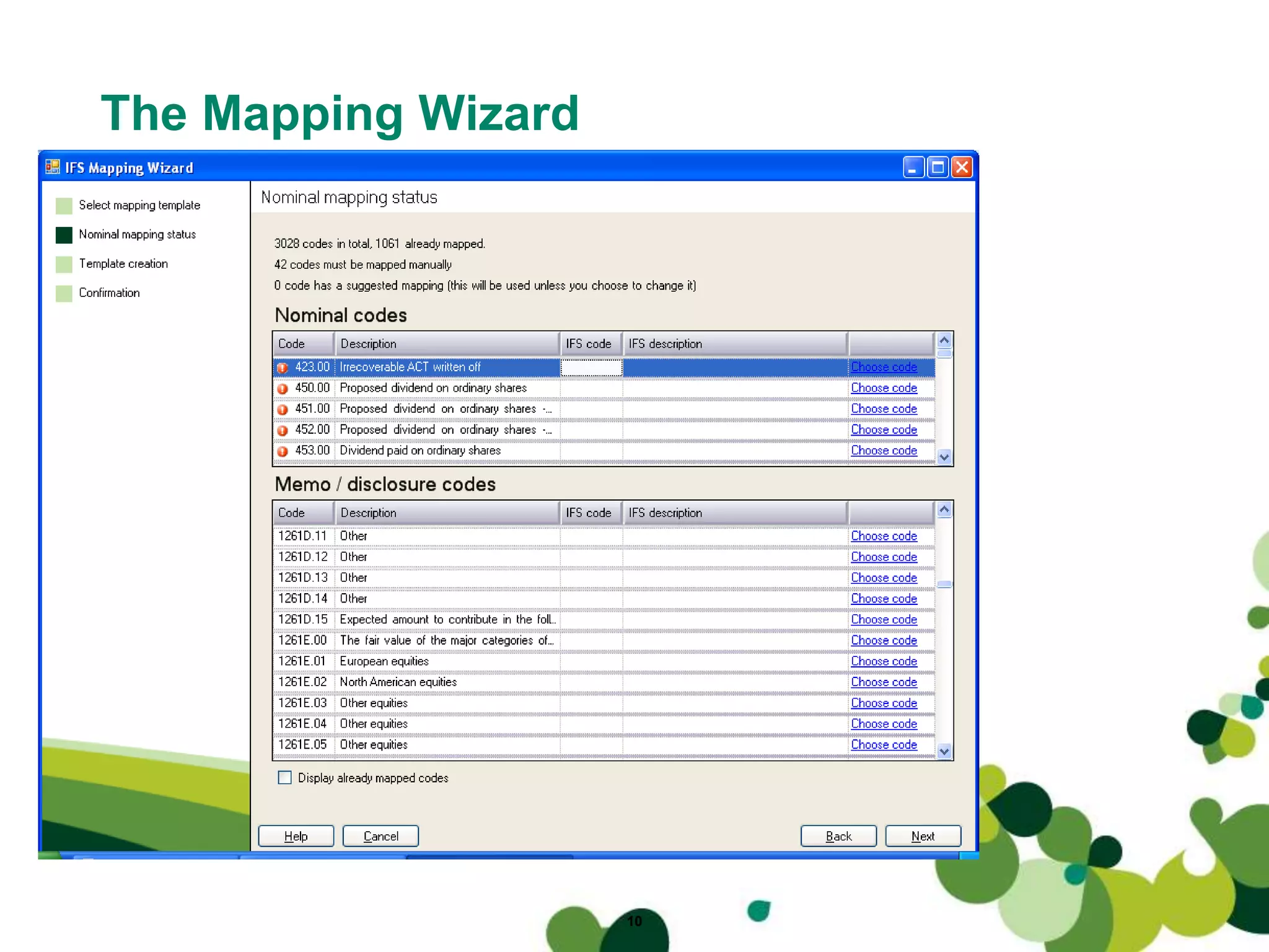 10
The Mapping Wizard
 