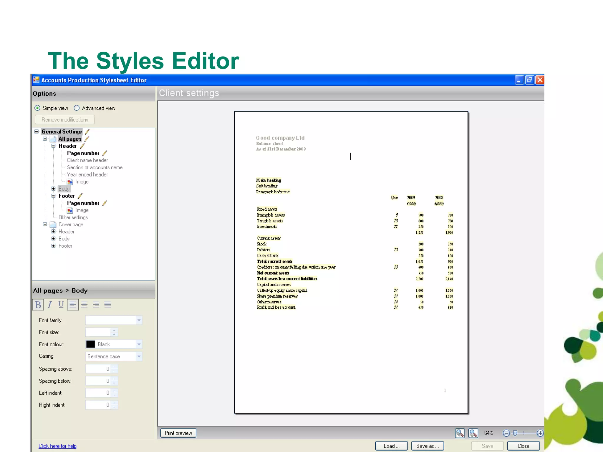 The Styles Editor
9
 
