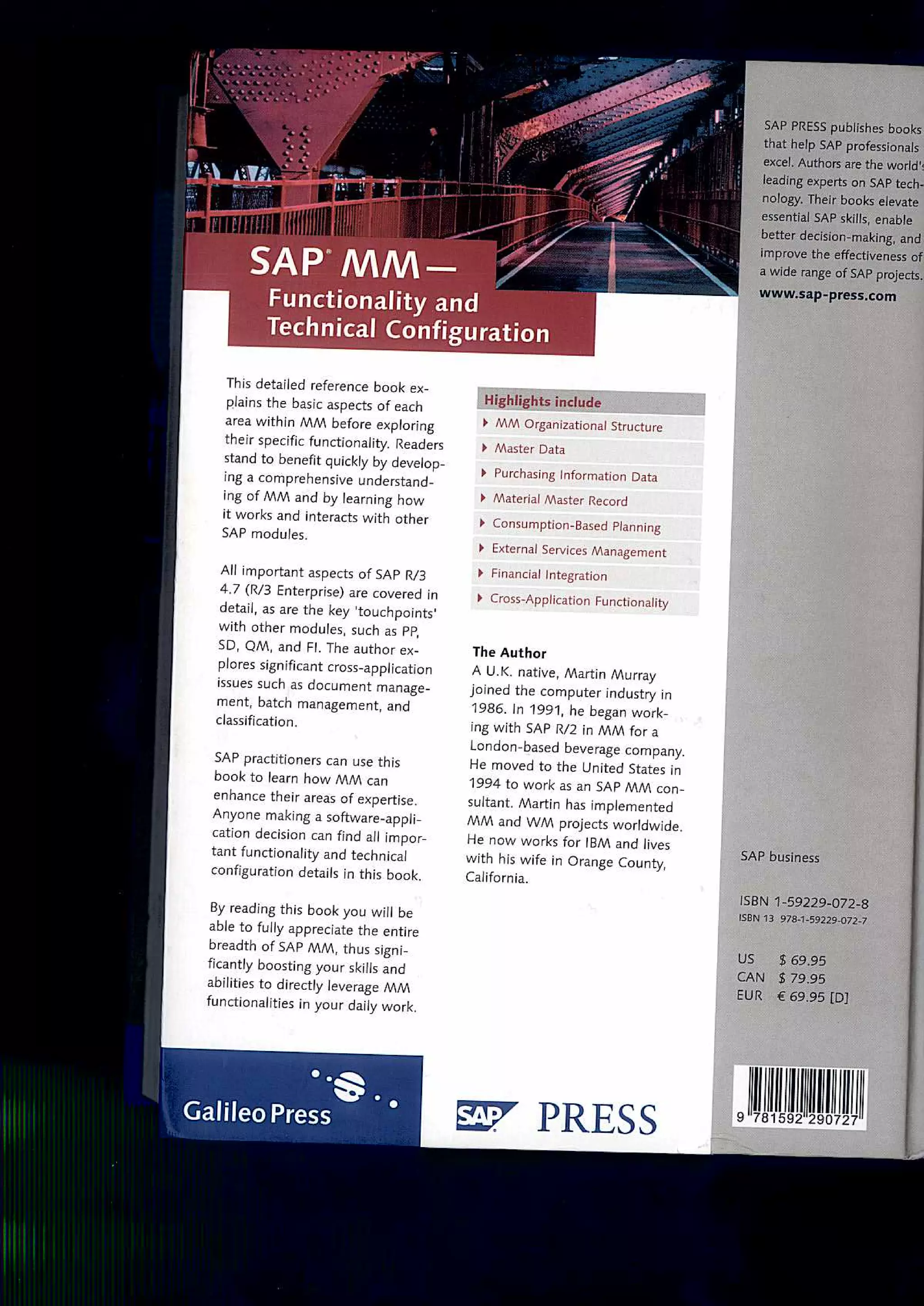 SAP MM Configuration Step by Step guide by Tata Mcgraw hill