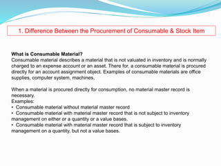 Sapprocurement non stock item | PPTX